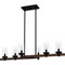 Quoizel Tuthill Linear Chandelier 6 Lights Matte Black TUT638MBK - alternate 5